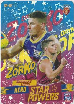 2022 AFL TeamCoach - Star Powers Team #SP-07 Dayne Zorko Front